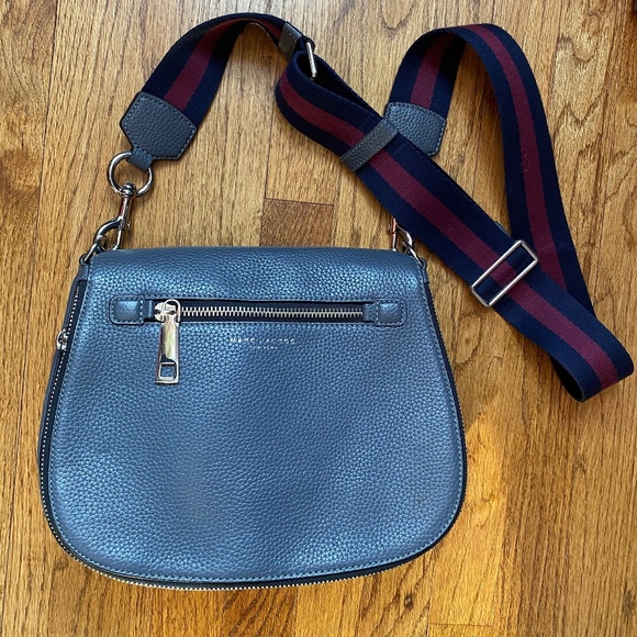 MARC JACOBS 'GOTHAM' LEATHER SADDLE BAG - Picture 1 of 12